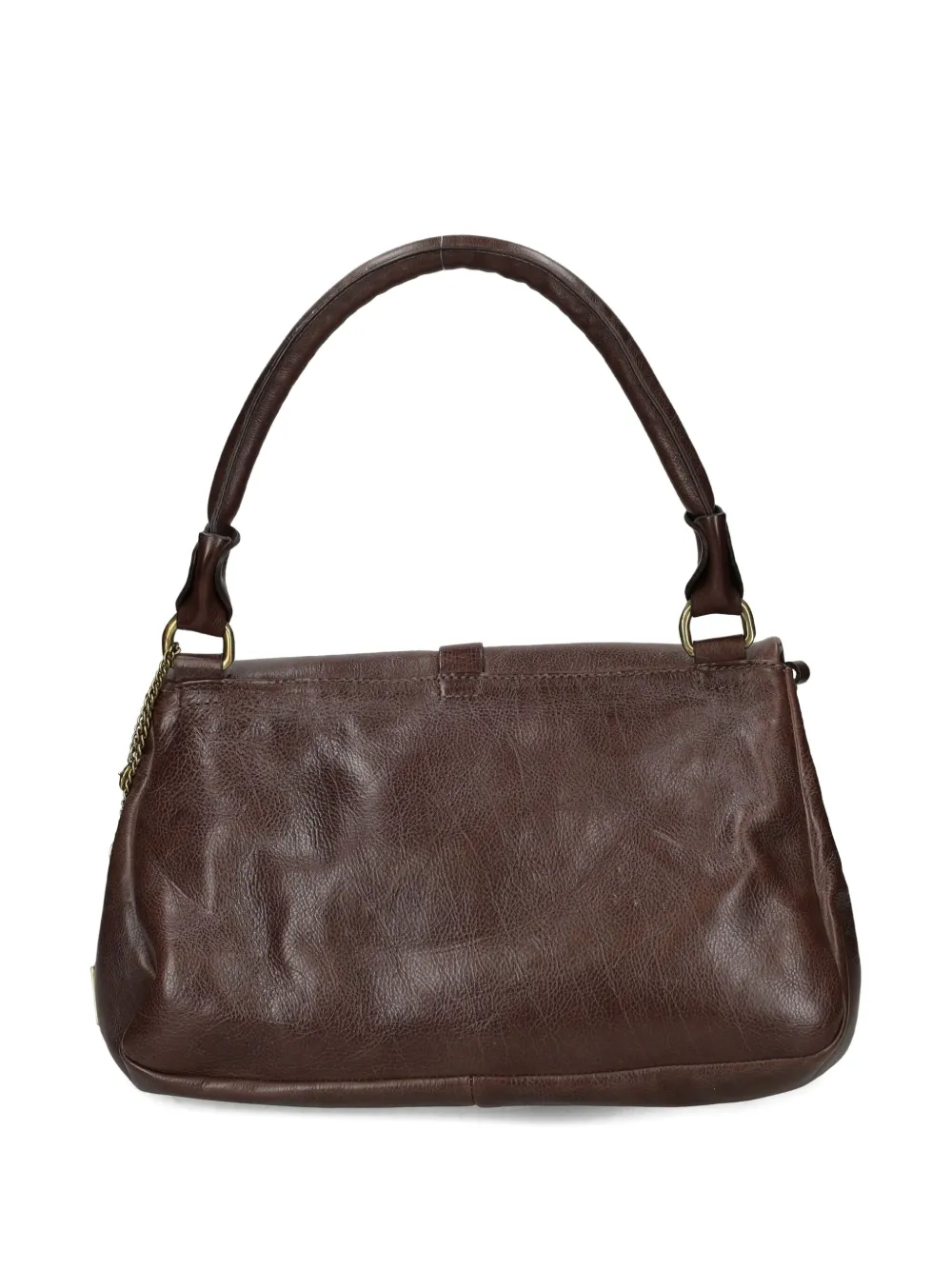 As98 Buckle-fastening Leather Shoulder Bag In Brown