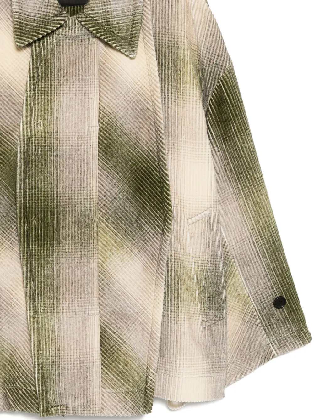  Songzio Cut Out Chore Jacket - Green 