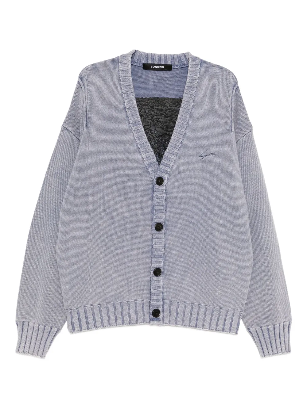 SONGZIO Cardigan con ricamo - Blu