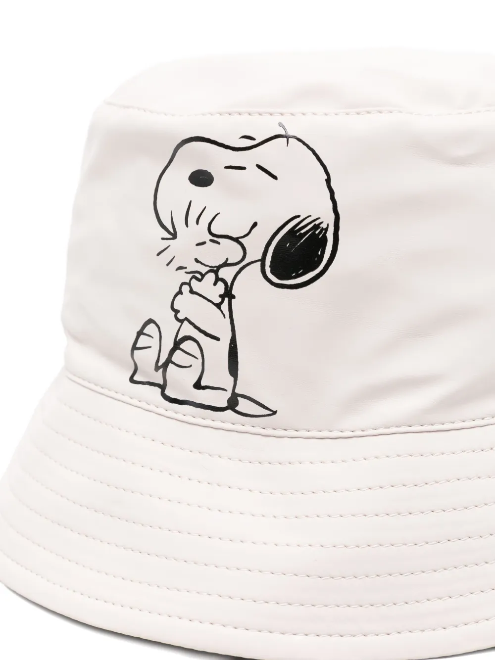 Coccinelle X Peanuts Graphic Print Bucket Hat In White
