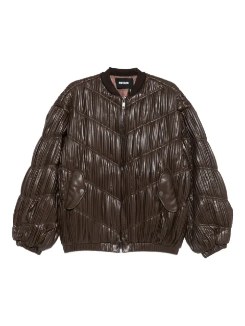 ROTATE BIRGER CHRISTENSEN pleated bomber jacket
