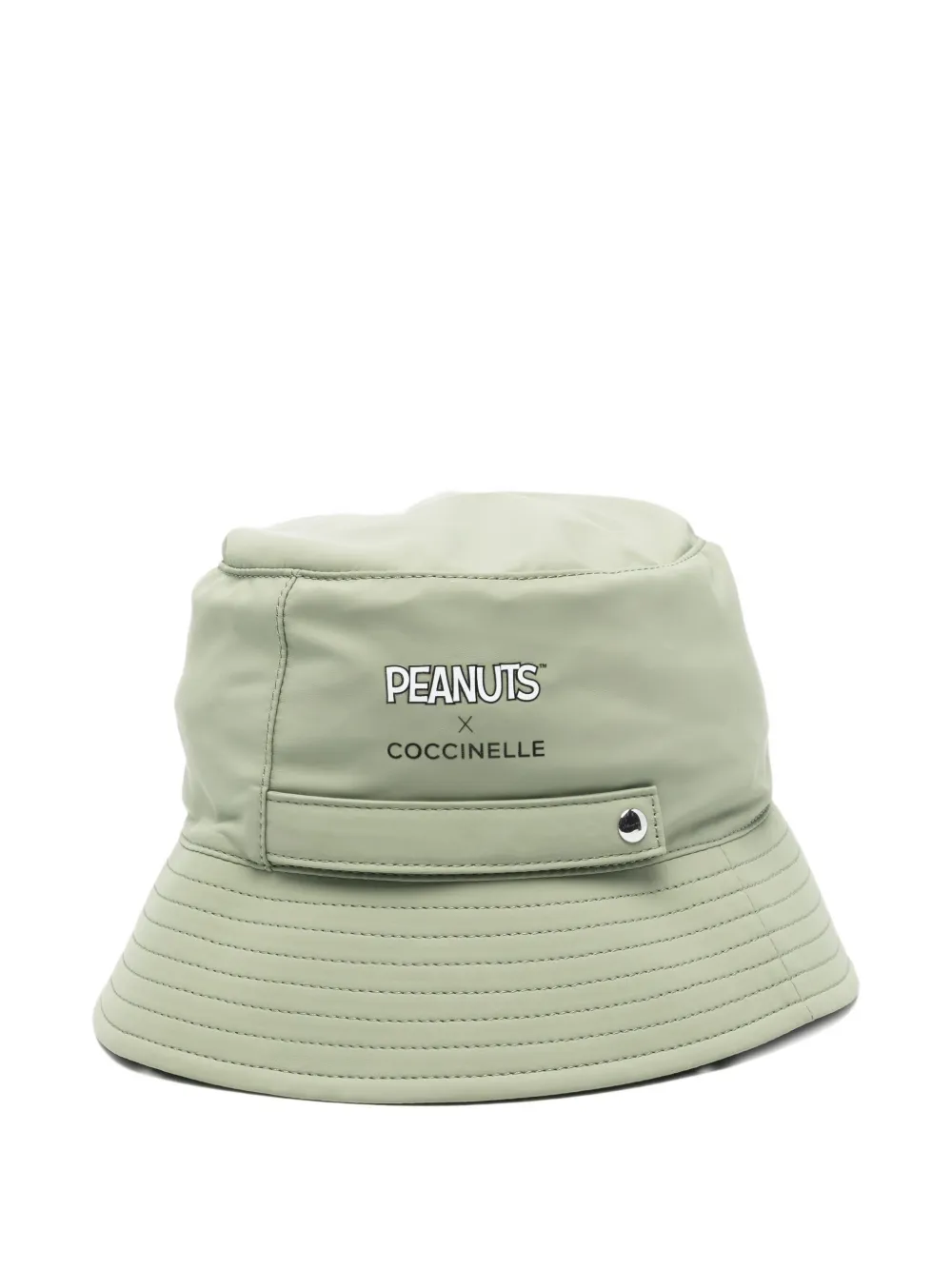 Coccinelle X Peanuts Graphic Print Bucket Hat In Green