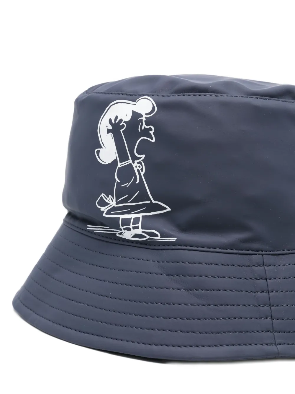 Coccinelle X Peanuts Graphic Print Bucket Hat In Blue