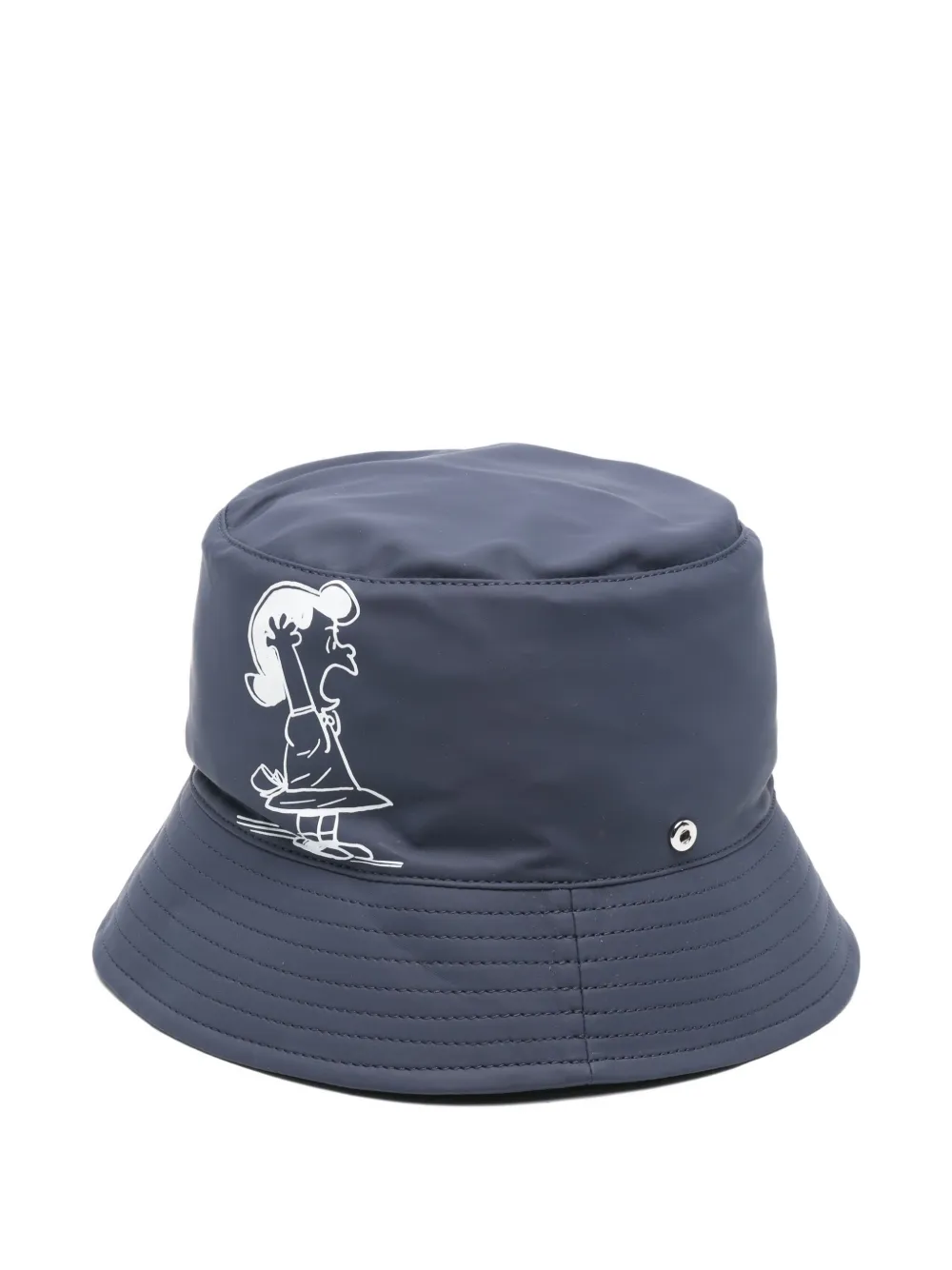 Coccinelle X Peanuts Graphic Print Bucket Hat In Blue