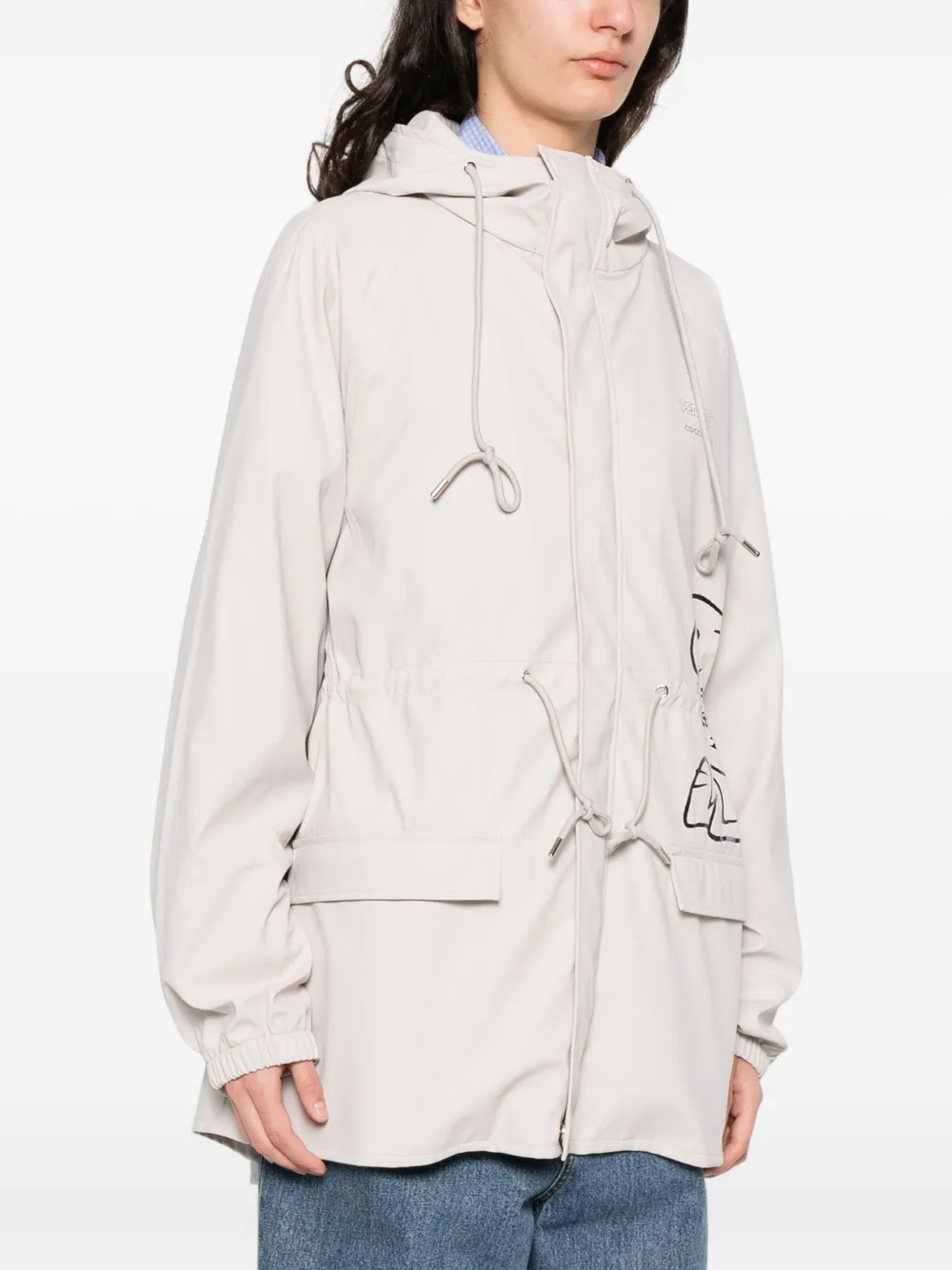 Coccinelle X Peanuts Drawstring Jacket In White
