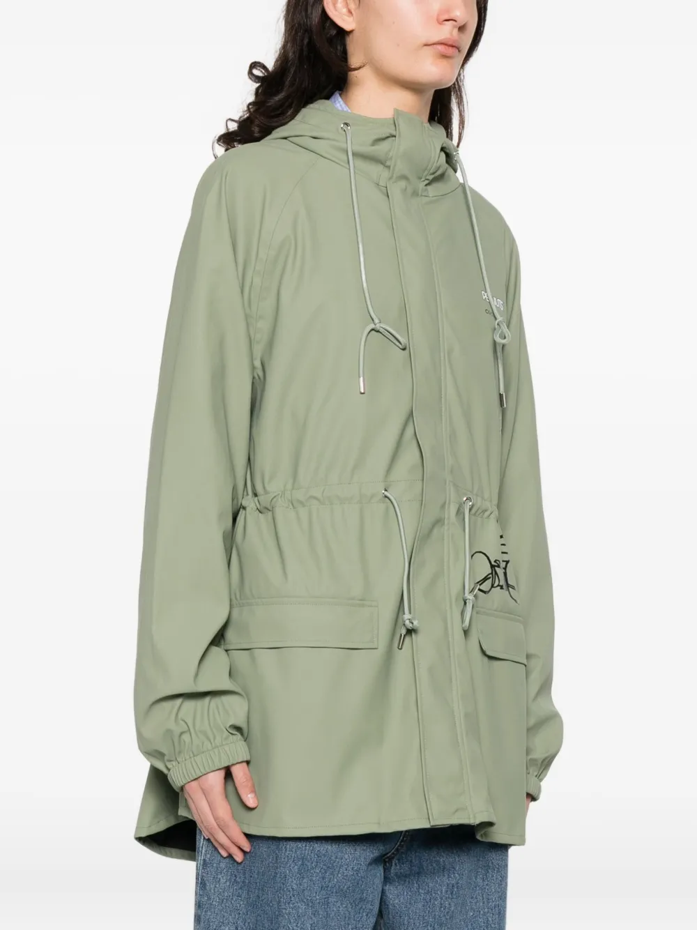 Coccinelle X Peanuts Drawstring Jacket In Green