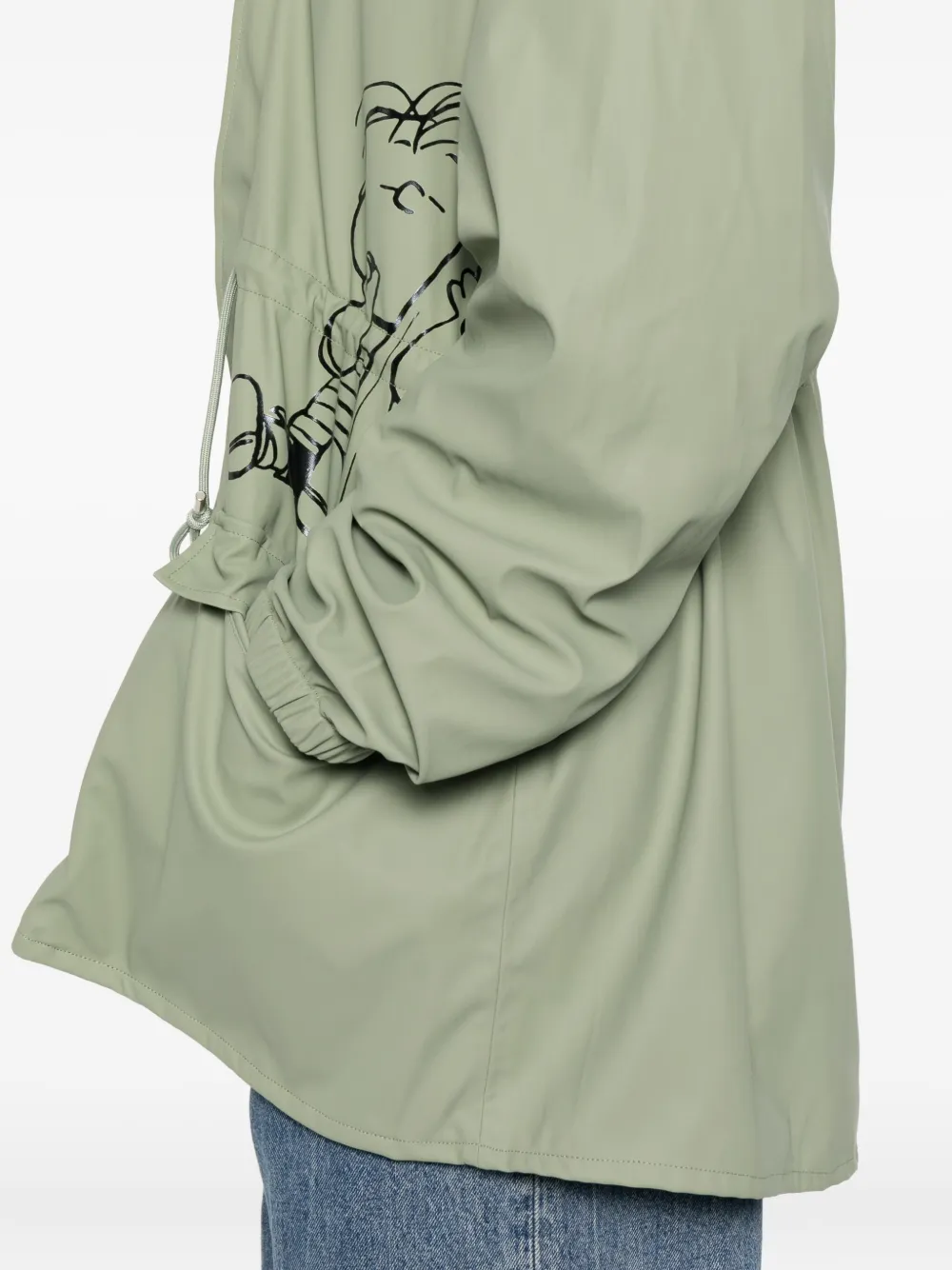 Coccinelle X Peanuts Drawstring Jacket In Green