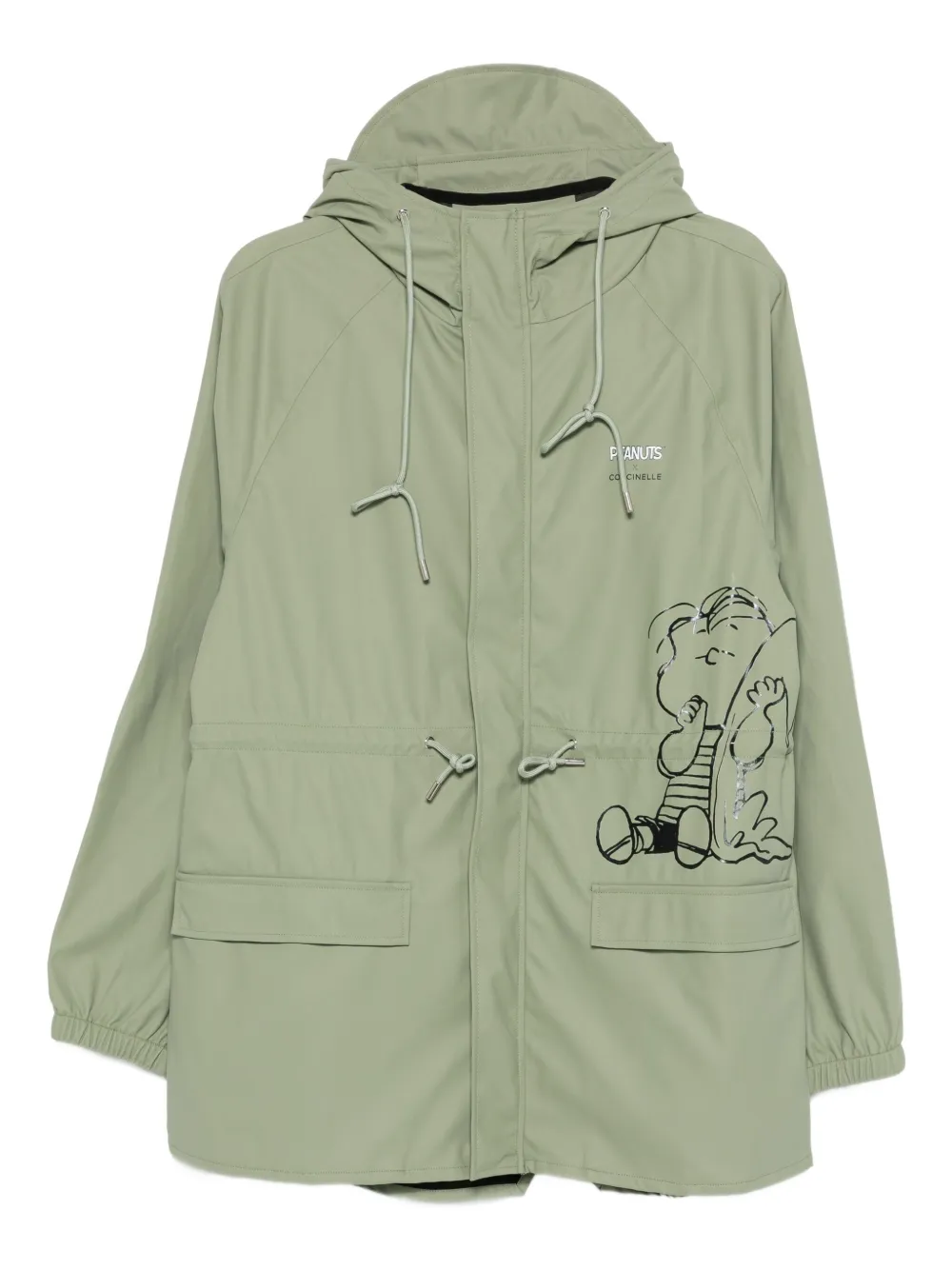 Coccinelle X Peanuts Drawstring Jacket In Green