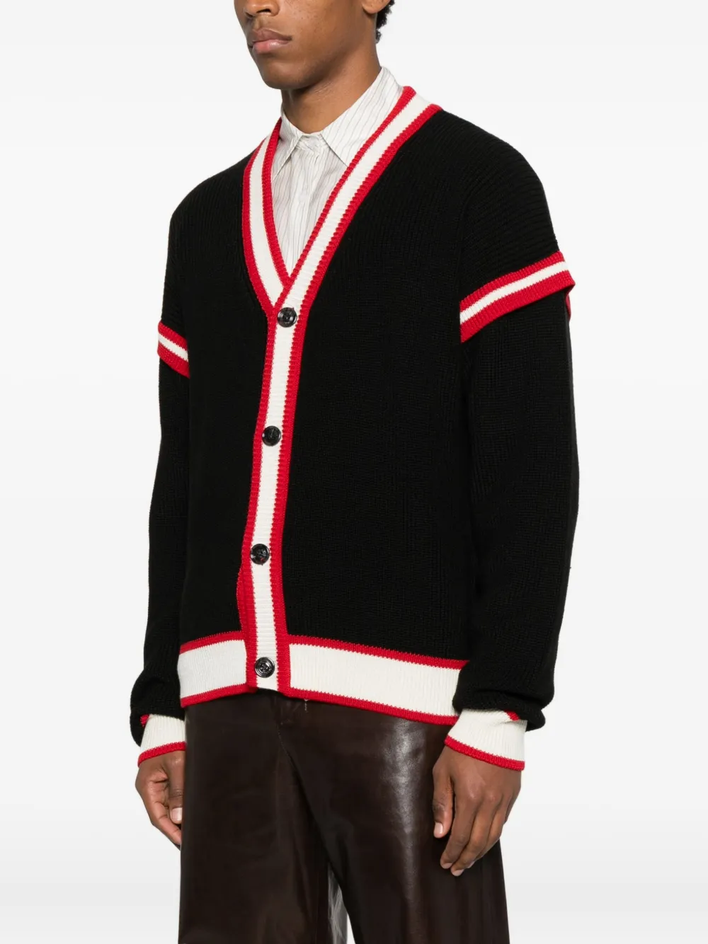 GCDS Magila wollen vest Zwart