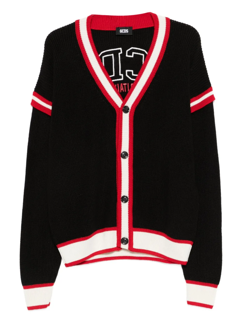 GCDS Magila wool cardigan | Black | Image 1