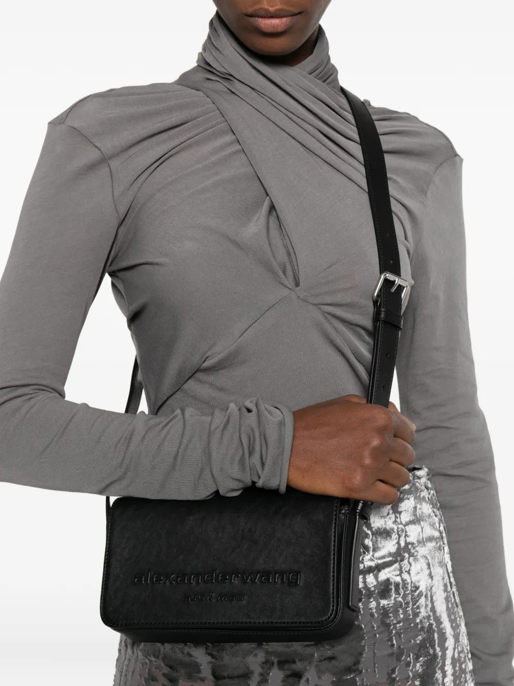 Alexander Wang embossed-logo cross body bag | Image 2