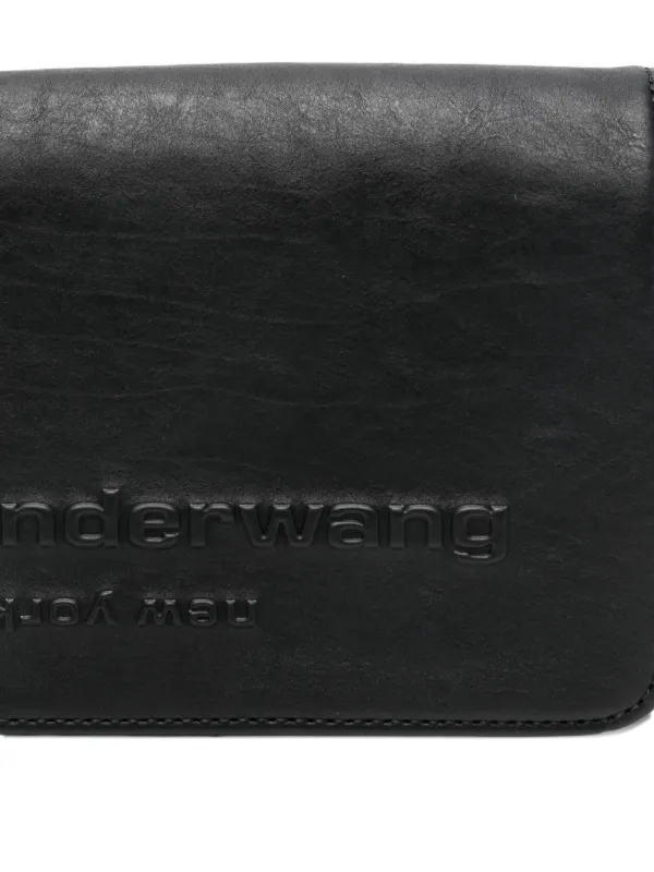 Alexander Wang ロゴエンボス ショルダーバッグ | ブラック | FARFETCH JP