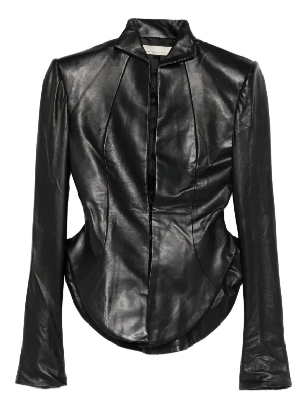 FRANCESCO MURANO Leather Jacket Black FARFETCH GE