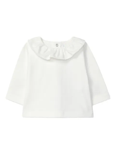 LARANJINHA ruffled-collar top