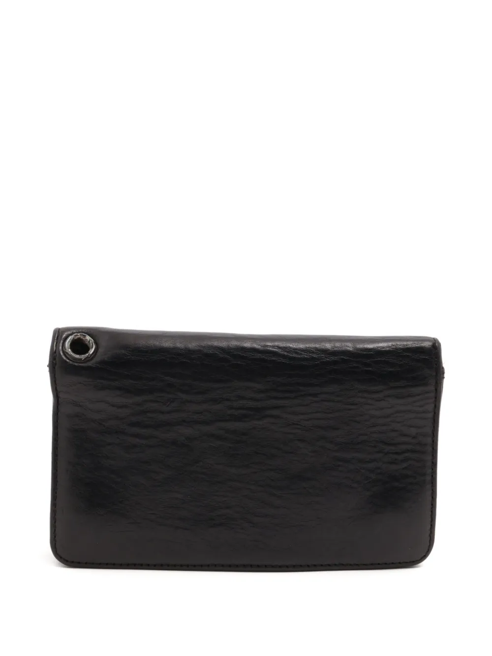 Pre-owned Chrome Hearts 2000-2015s Cross-button Wallet In Black