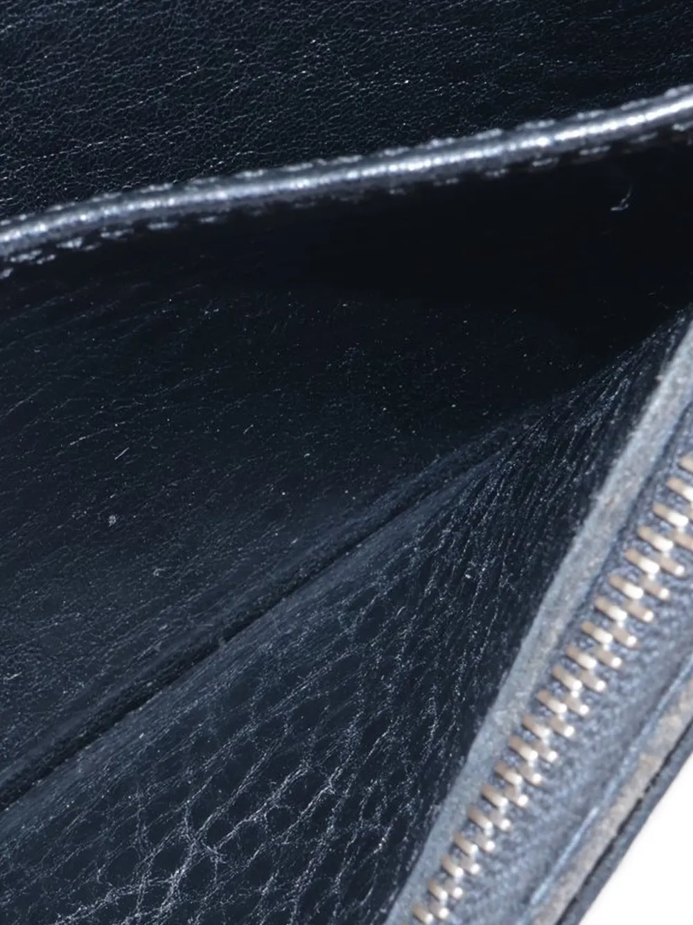 Pre-owned Chrome Hearts 2000-2015s Cross-button Wallet In Black