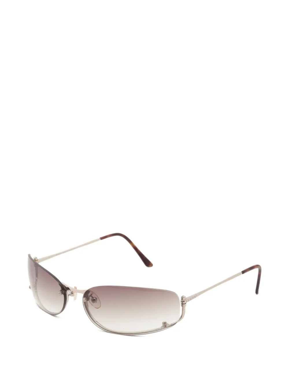 Prada Pre-Owned 2000s rimless sunglasses | Men | Image 2