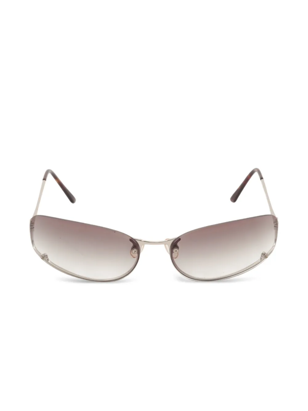 Prada Pre-Owned 2000s rimless sunglasses | Brown | Image 1