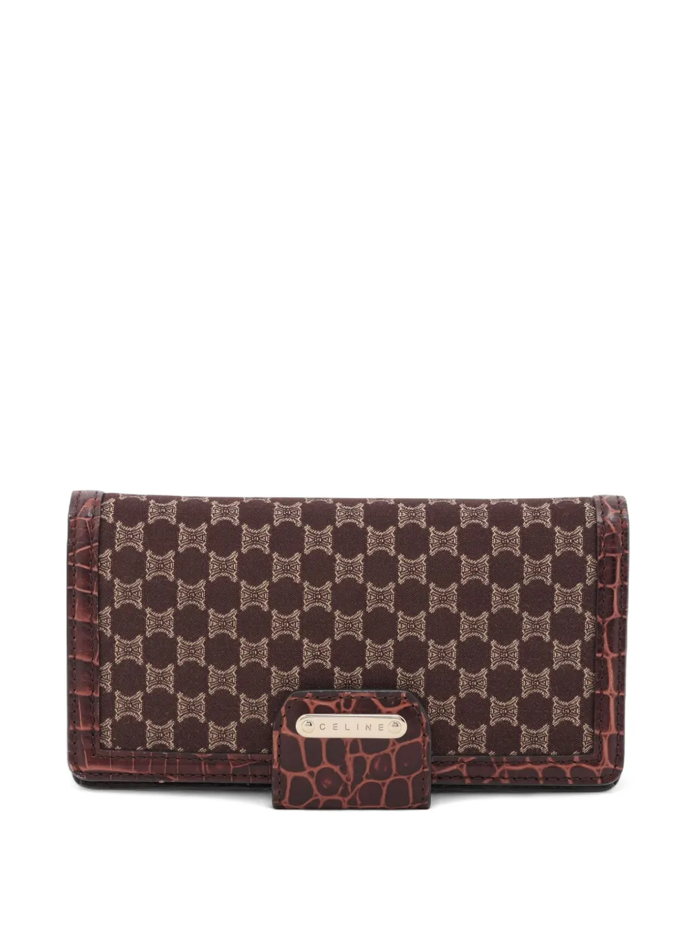 Celine Pre-Owned cartera con motivo Macadam 1990-2000 | marrón | Image 1