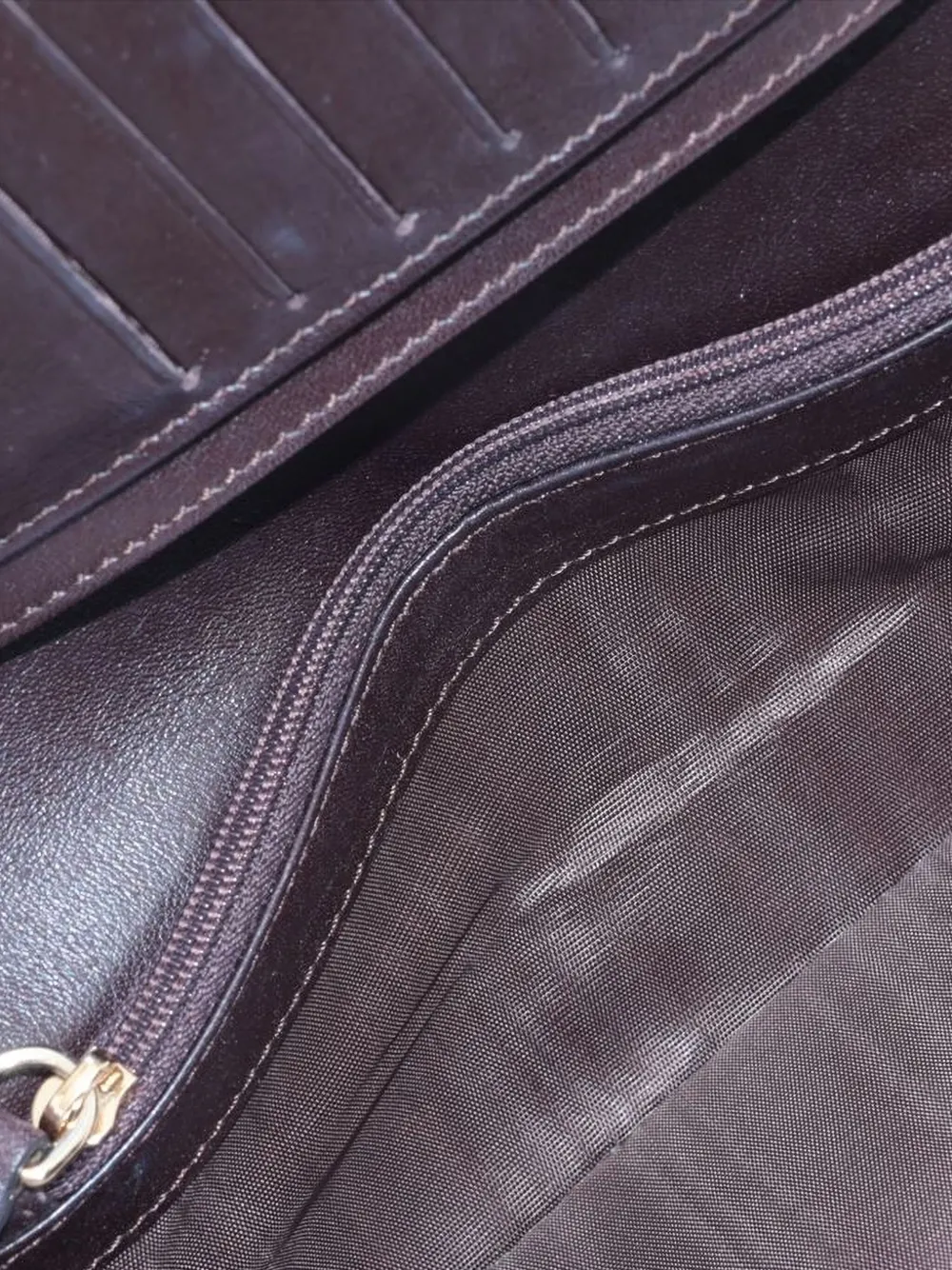 Pre-owned Celine 1990-2000 Macadam-pattern Wallet In Brown