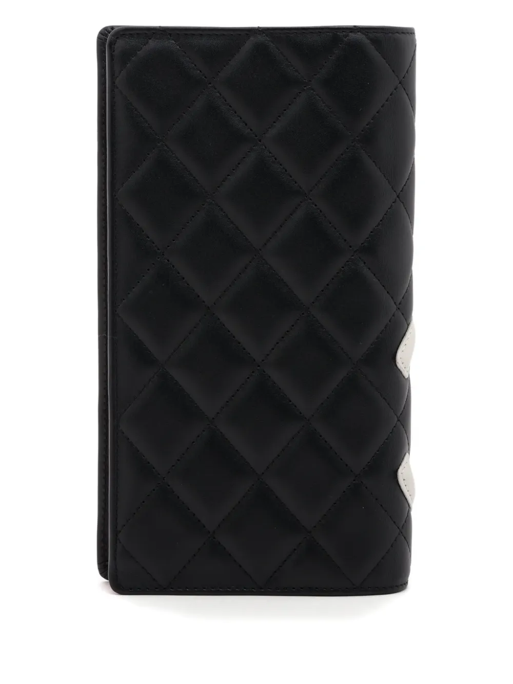 CHANEL Pre-owned 2008-2009 Cambon Line Long Wallet In Black