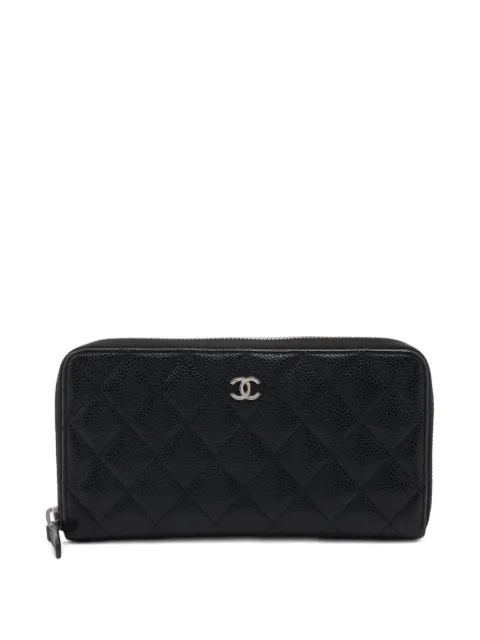 CHANEL Pre-Owned 2018-2016 matelassé zip-fastening  wallet