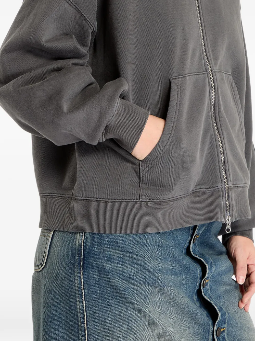 Carhartt WIP Trui met capuchon en rits Grijs