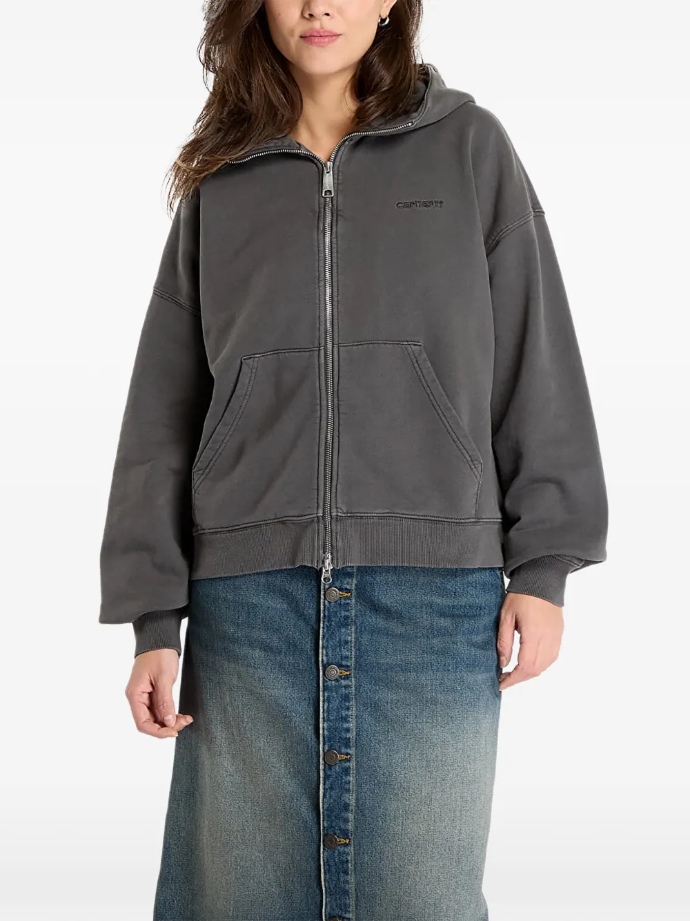 Carhartt WIP zip hooded knitwear - Grau