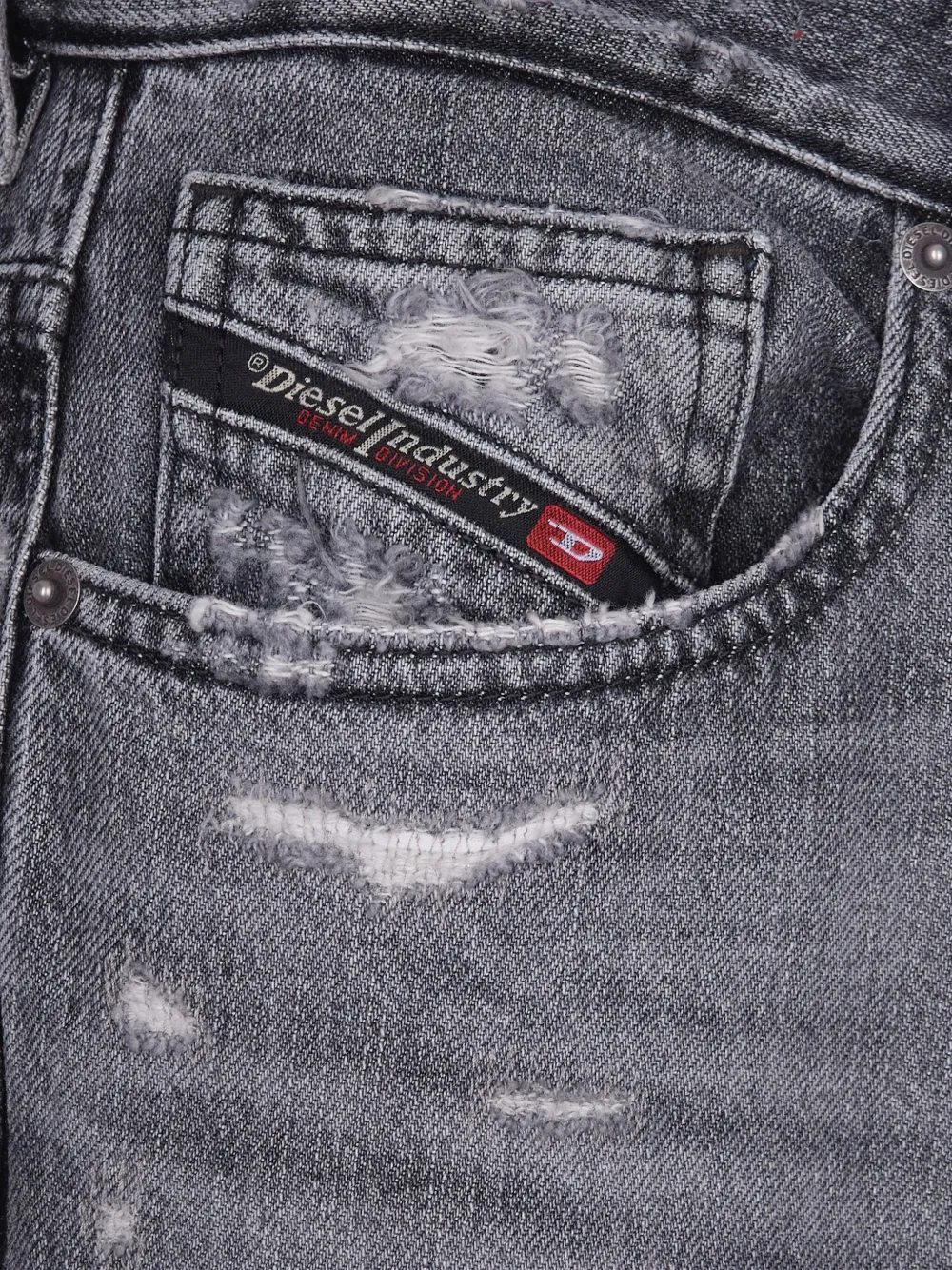 Diesel Gerafelde denim jeans Grijs