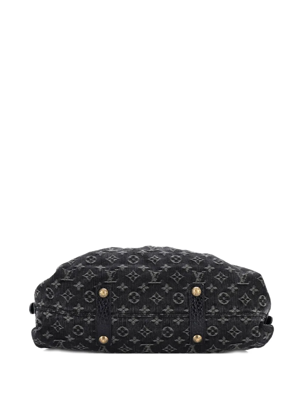 Pre-owned Louis Vuitton Neo Cabby Handbag Denim Mm Tote Bag In Black