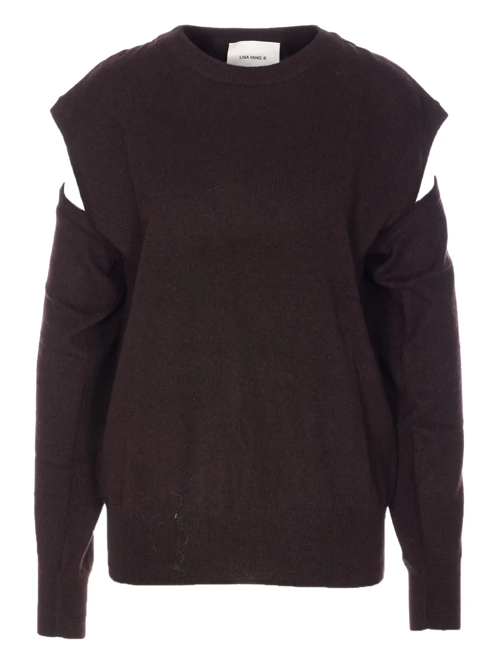 Lisa Yang Othelia cut-out sweater | Brown | Image 1