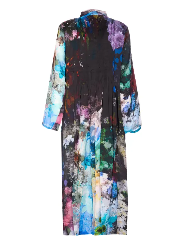 yavi silk dress Deep Indigo Cotton Silk Dress by YAVI at Pernia's Pop Up Shop 2026