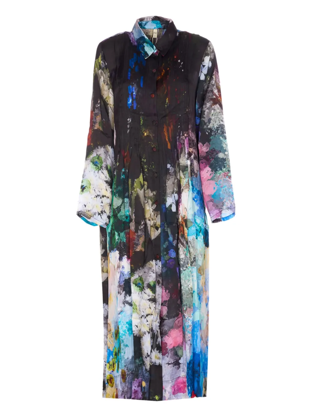 YAVI robe Sanche imprimée | noir | Image 1