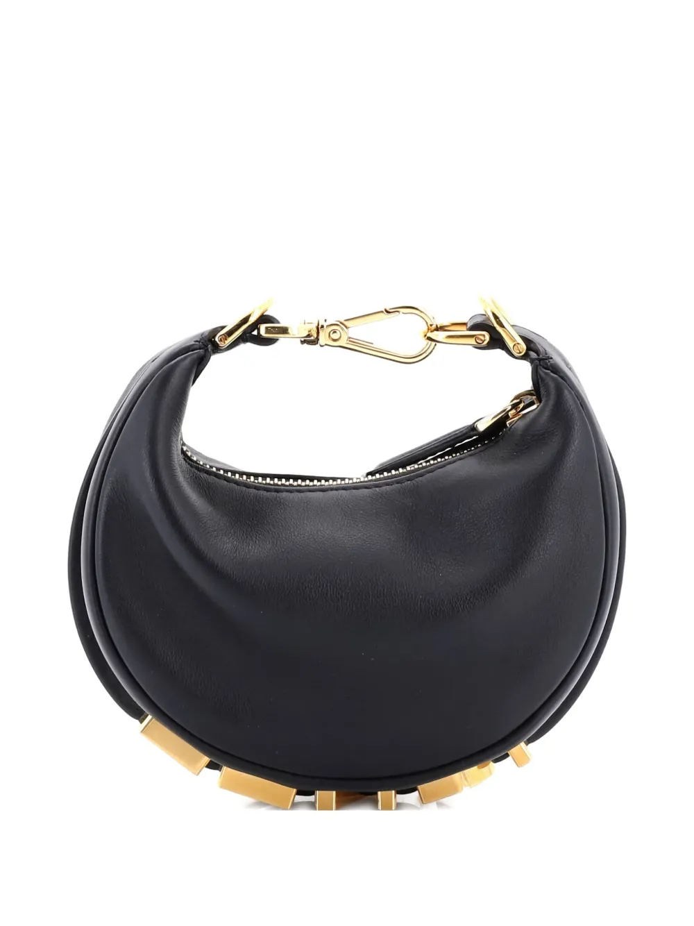 Fendi Pre-Owned Fendigraphy Bag Leather Nano hobo bag | Pre-Owned | Image 2