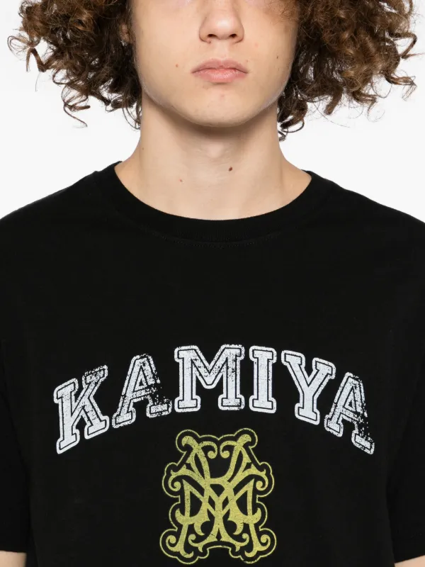 KAMIYA プリント Tシャツ | ブラック | FARFETCH JP