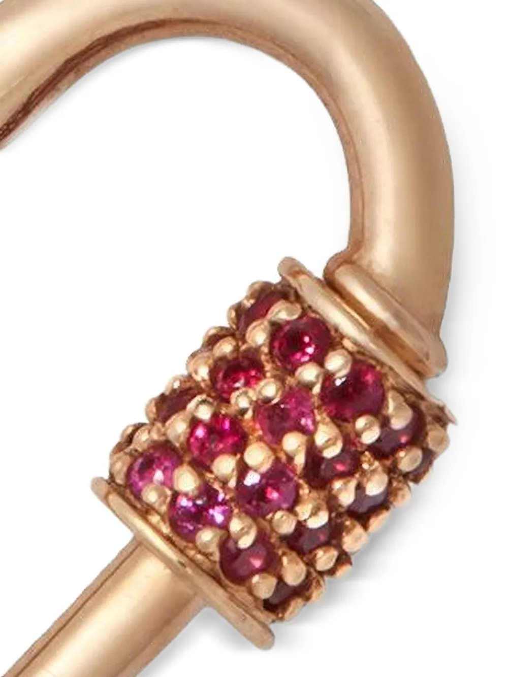 Marla Aaron 14K yellow gold ruby Baby Heartlock pendant | Fine Jewellery | Image 2