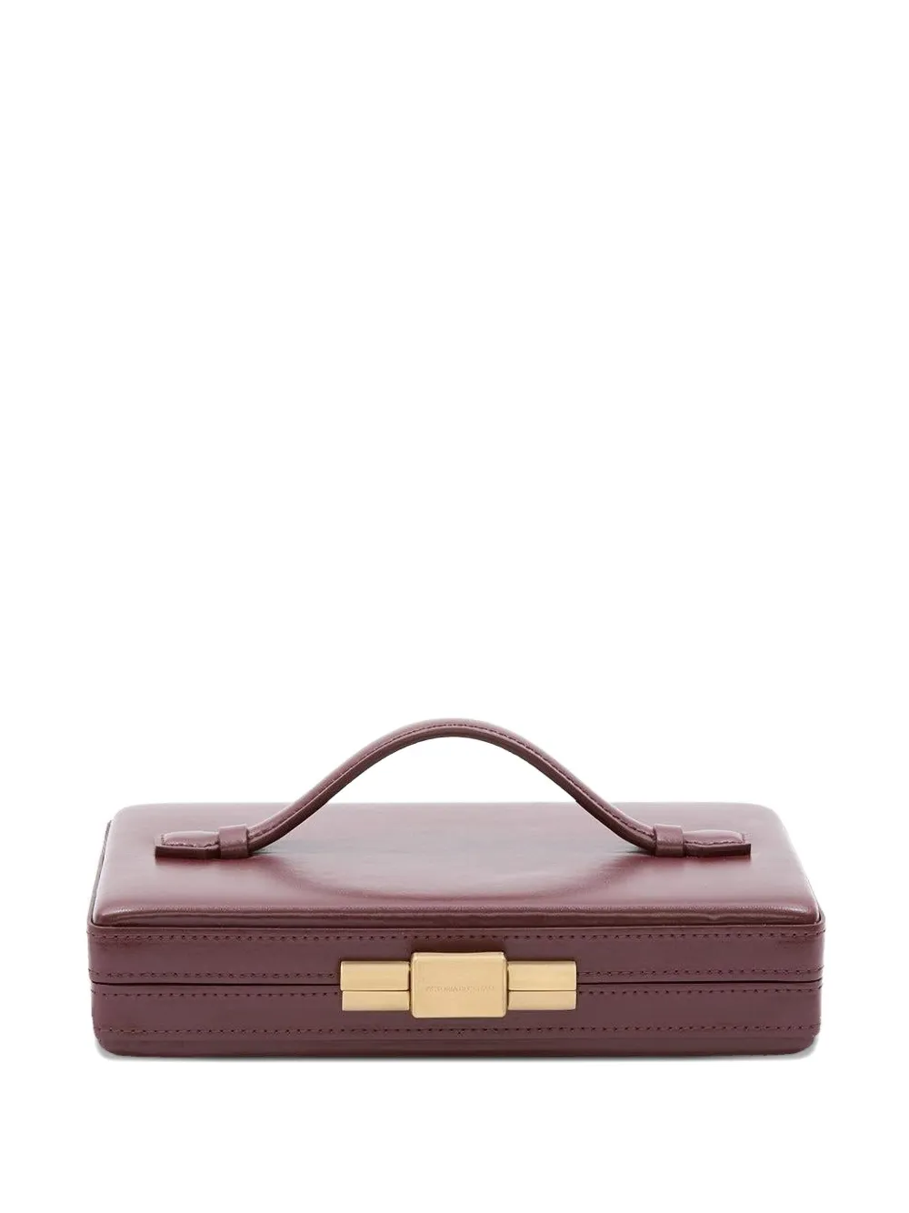 Victoria Beckham Clasp-fastening Clutch In Purple