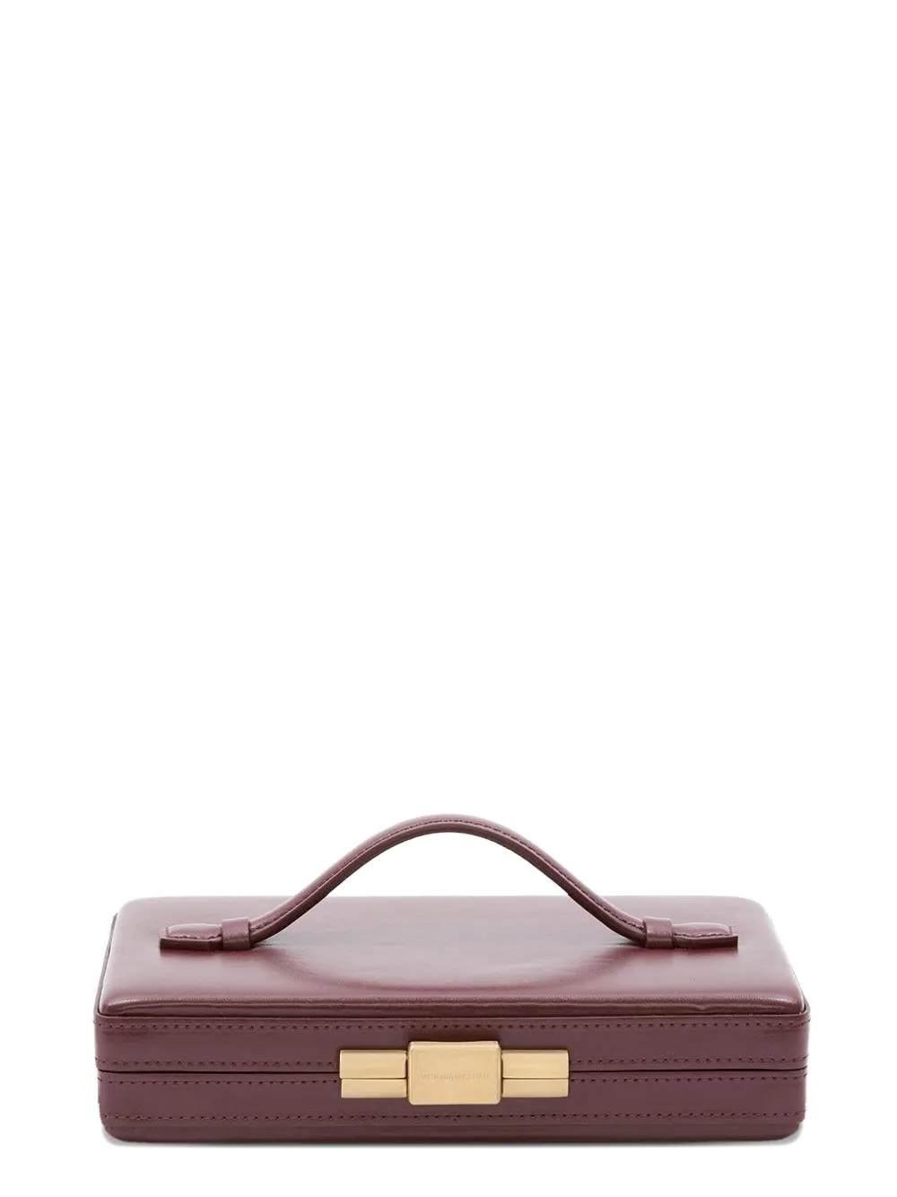 Victoria Beckham clasp-fastening clutch - Bruin
