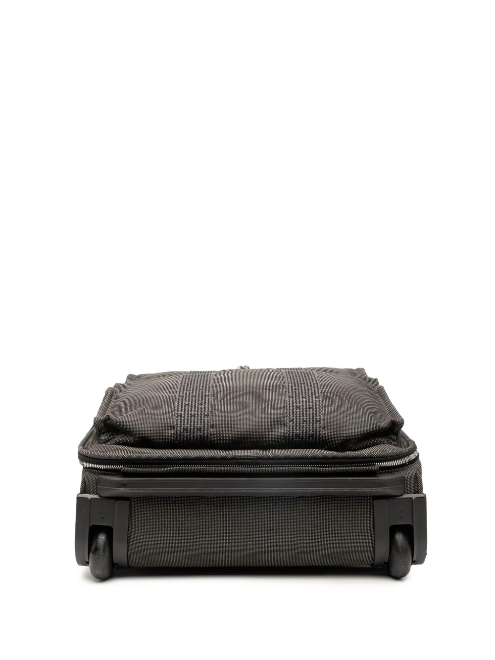Pre-owned Hermes 1990-2015 Canvas Herline Travel Bag In Gray