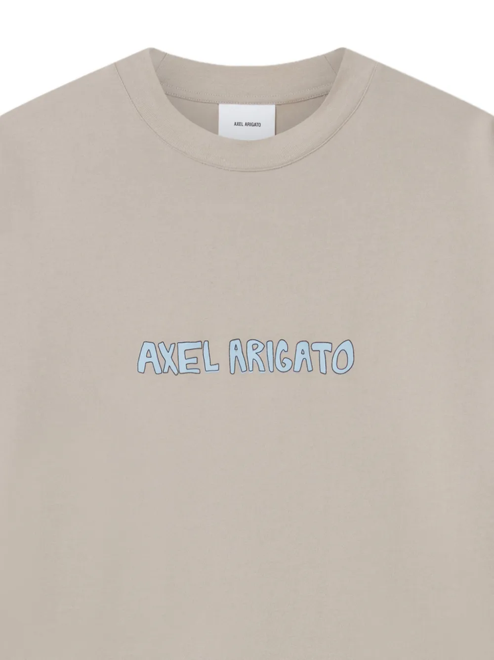 Axel Arigato T-shirt met logoprint - Beige