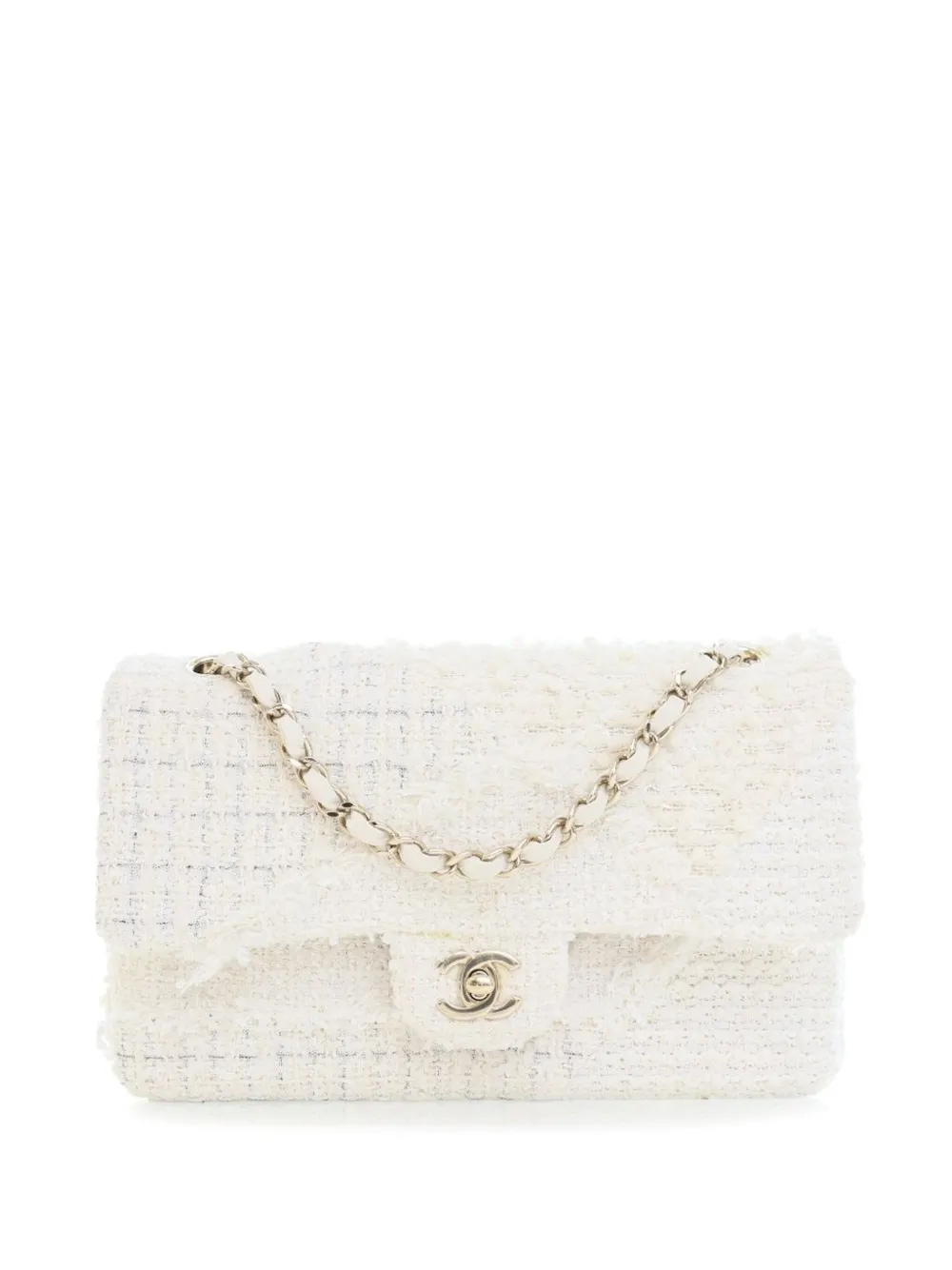 CHANEL Pre-Owned 2020 Medium Classic Tweed Double Flap shoulder bag - CHANEL Pre-Owned 2020 Medium Classic Tweed Double Flap shoulder bag -