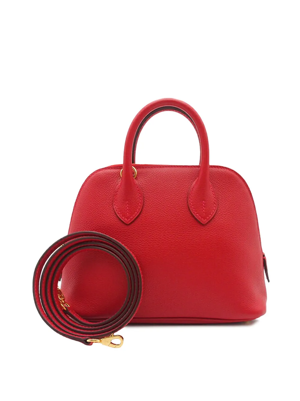 Hermès Pre-Owned 2018 Mini Evercolor Bolide 1923 satchel - レッド Hermès Pre-Owned 2018 Mini Evercolor Bolide 1923 satchel - レッド