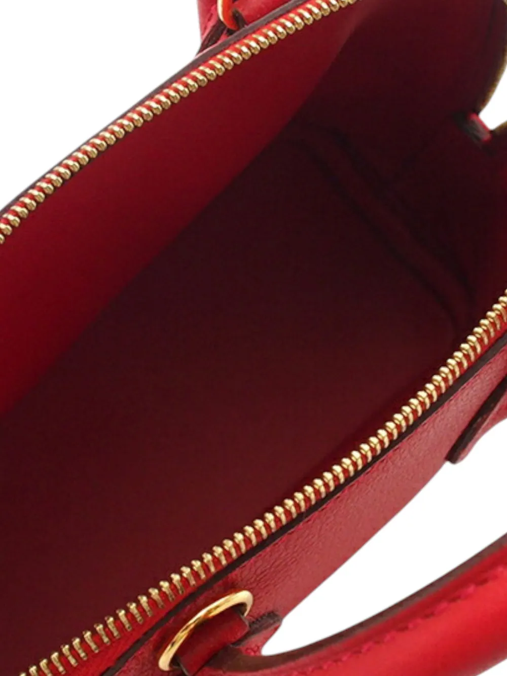 Pre-owned Hermes 2018 Mini Evercolor Bolide 1923 Satchel In Red