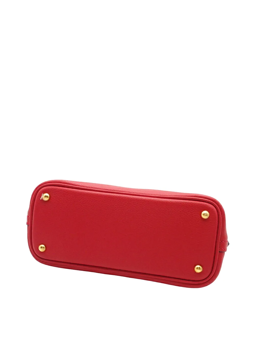 Pre-owned Hermes 2018 Mini Evercolor Bolide 1923 Satchel In Red