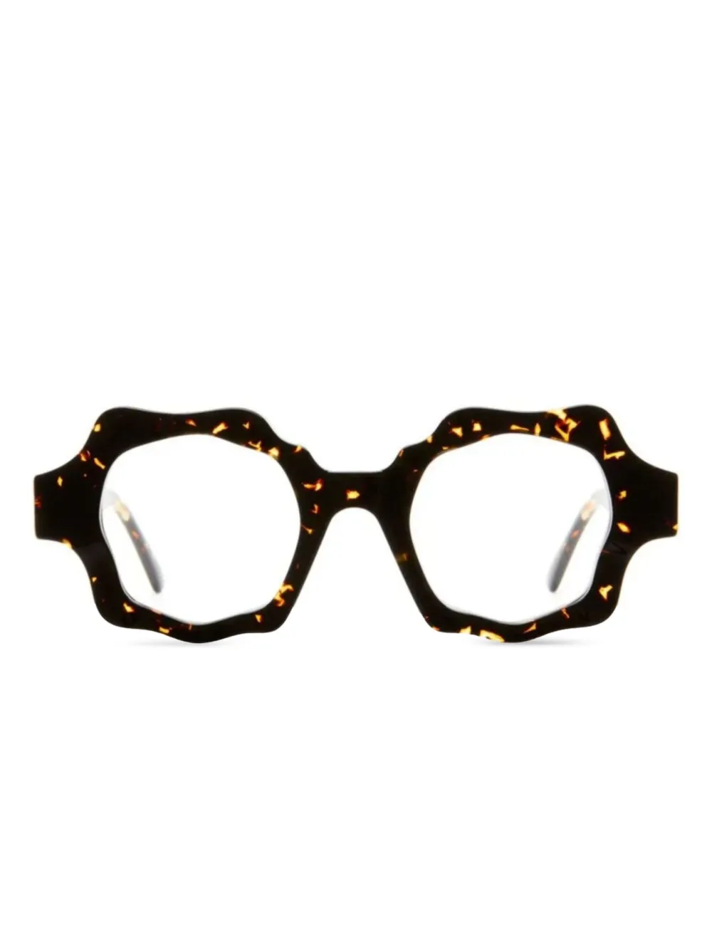 Kuboraum geometric-frame glasses | Brown | Image 1