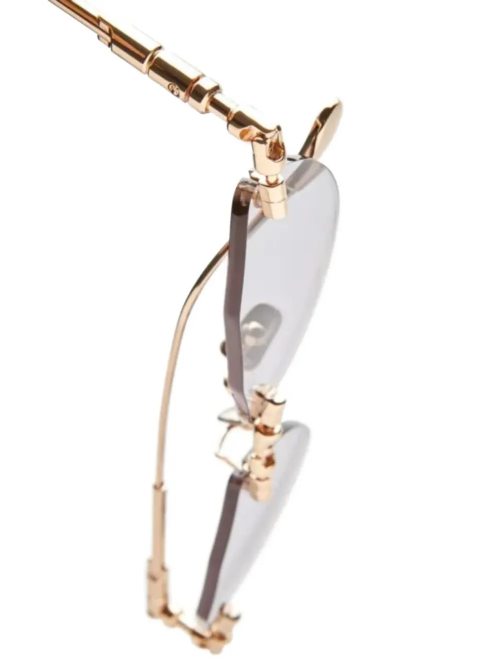 Kuboraum Zonnebril met randloze montuur Goud