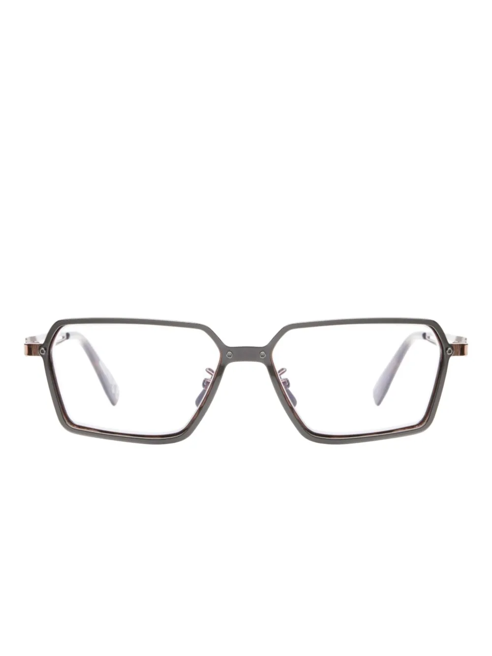 Kuboraum Occhiali geometrici H15 - Argento