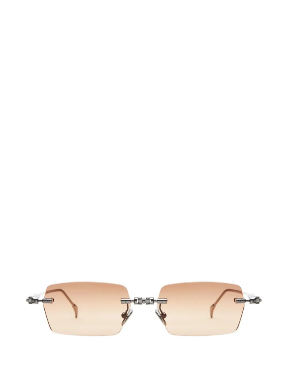 Kuboraum Occhiali da sole H61 con montatura a giorno - Argento