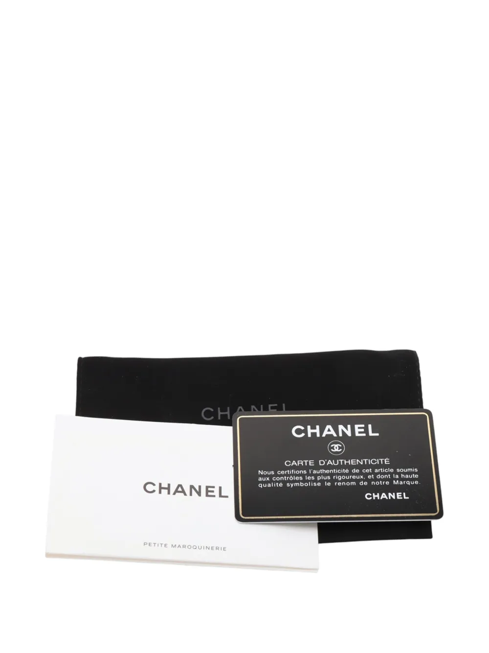 Pre-owned Chanel 2021 Quilted Lambskin Make-up Box Clutch With Chain Crossbody Bag In Black