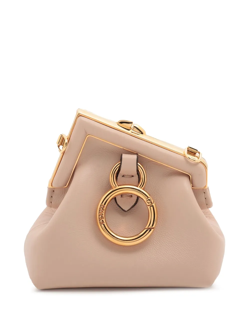 Fendi Pre-Owned 2010-2025 Nano Nappa Fendi First Charm Bag crossbody Fendi Pre-Owned 2010-2025 Nano Nappa Fendi First Charm Bag crossbody